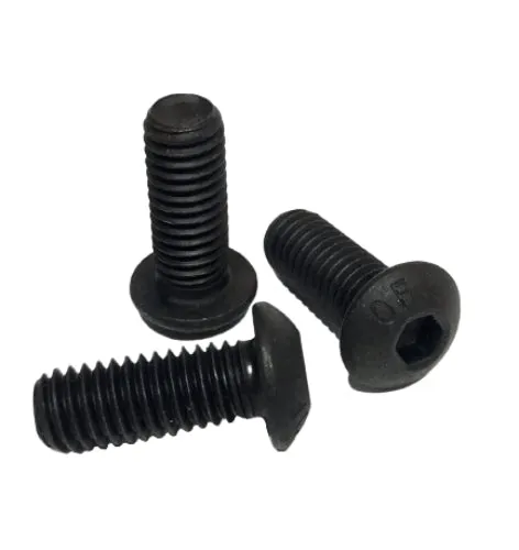 #4-40 x 1/2" Button Head Socket Cap Screws Plain Finish QTY 300