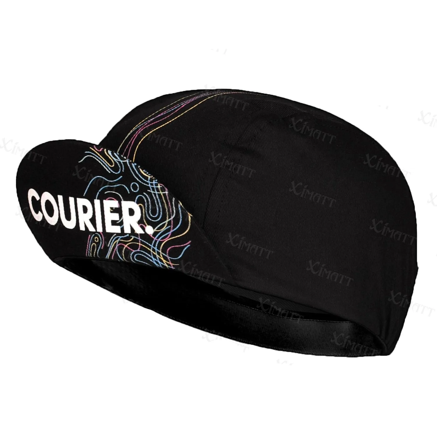Classic Colorful Stripes Polyester/Fleece Cycling Caps Summer Autumn Road Bicycle Black Quick Drying Men And Women Wear
