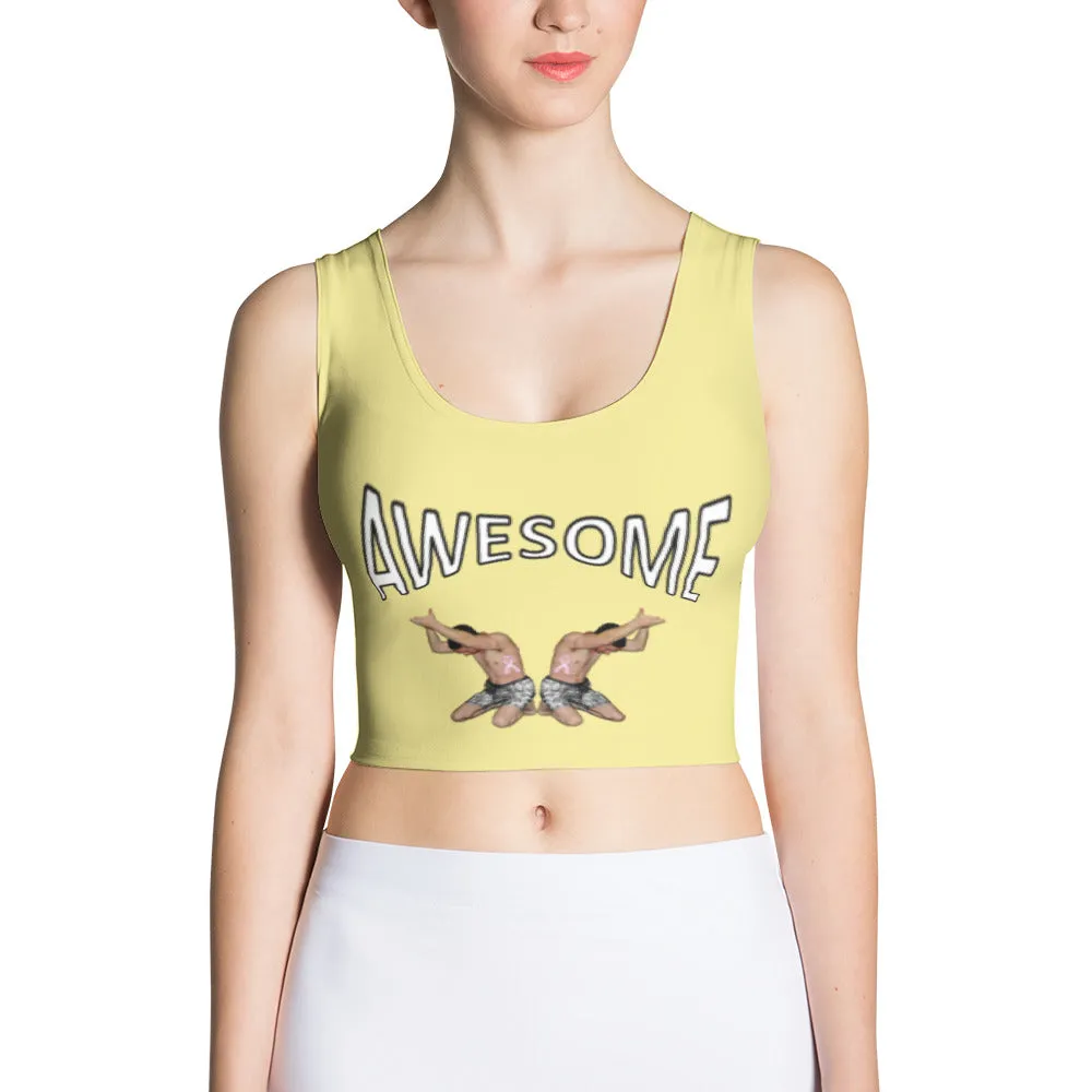 Crop Top Awesome Pale Yellow