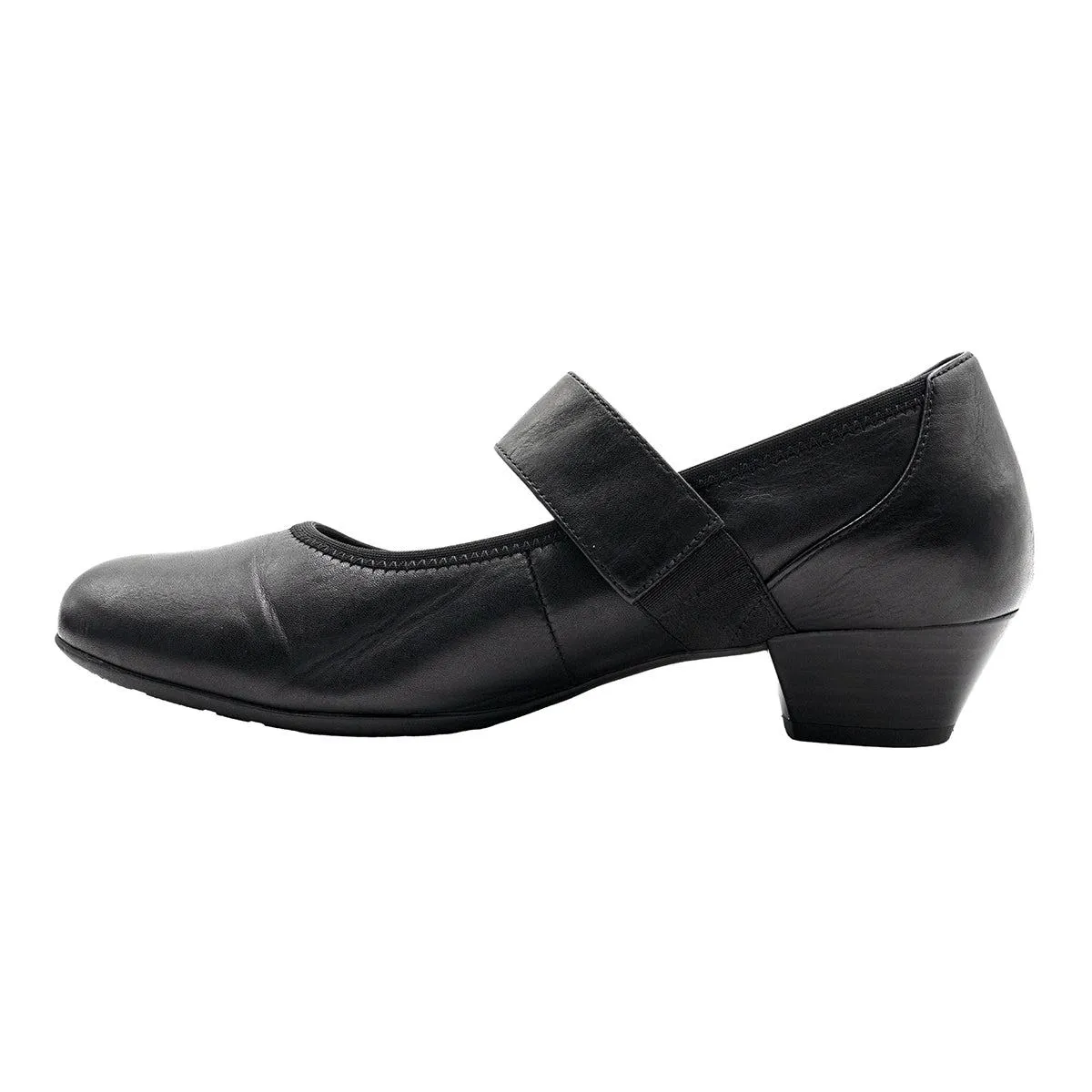Gabor Heeled Ballerinas Leather Black Colour For Women