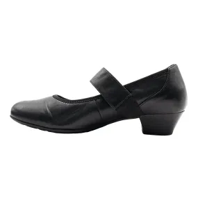 Gabor Heeled Ballerinas Leather Black Colour For Women
