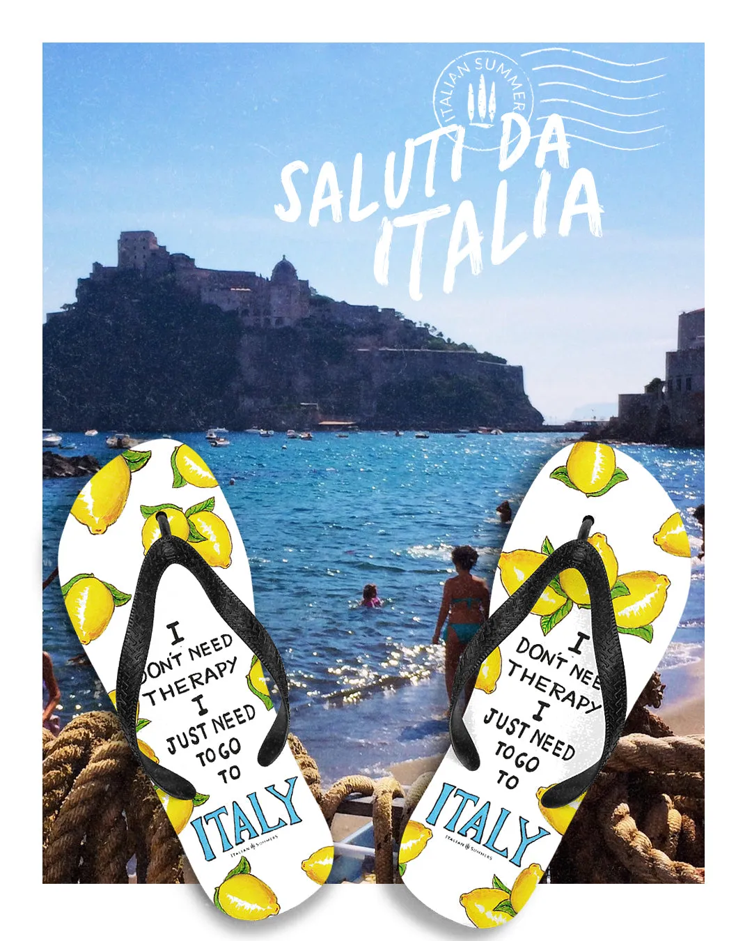 Italy Flip Flops, I Just need to go to Italy, Italy lemons, Italy travel, Italy beach, Italy traveller, Italy vacation, Italy gift, Italy