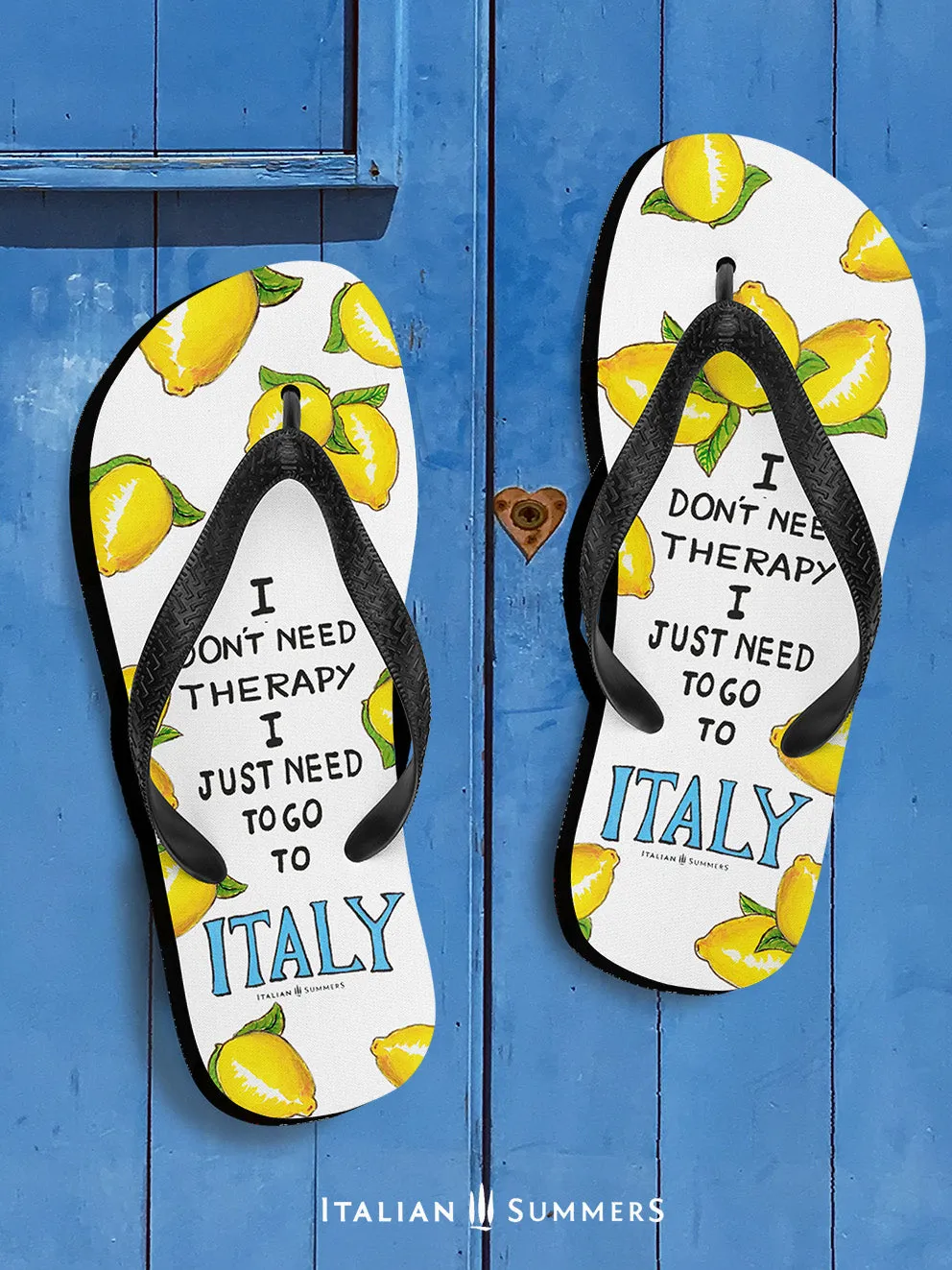 Italy Flip Flops, I Just need to go to Italy, Italy lemons, Italy travel, Italy beach, Italy traveller, Italy vacation, Italy gift, Italy