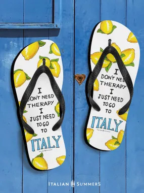 Italy Flip Flops, I Just need to go to Italy, Italy lemons, Italy travel, Italy beach, Italy traveller, Italy vacation, Italy gift, Italy