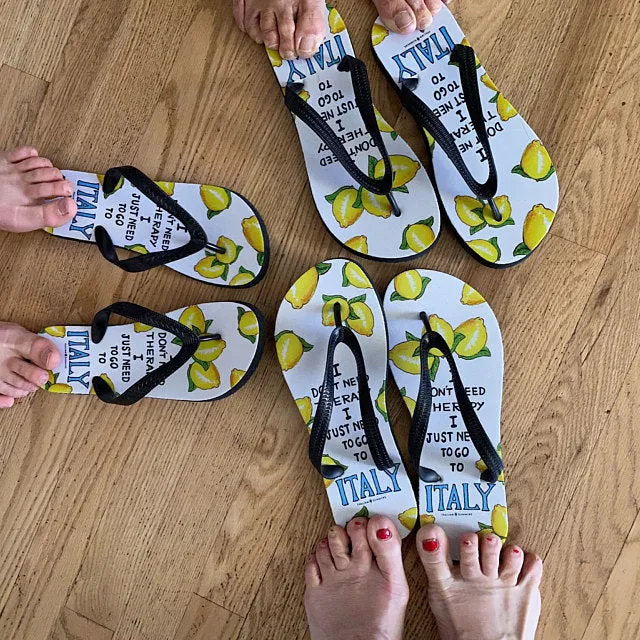 Italy Flip Flops, I Just need to go to Italy, Italy lemons, Italy travel, Italy beach, Italy traveller, Italy vacation, Italy gift, Italy