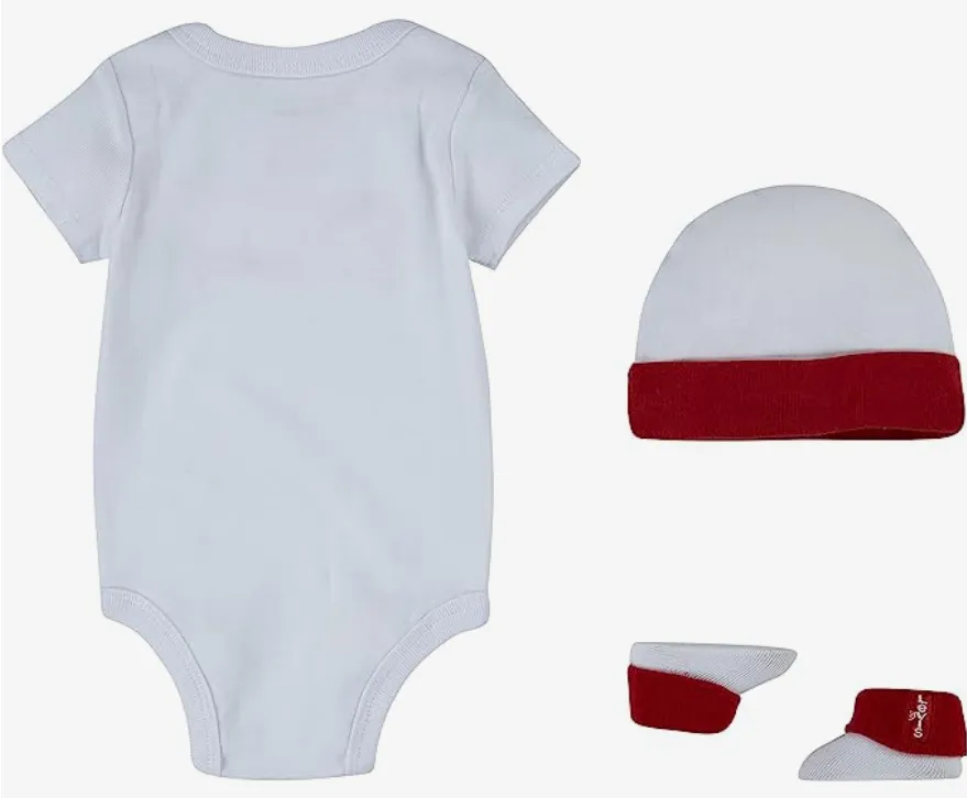 Levi's Kids classic baby outfit with logo 3-piece pack LL0019 001 white-red
