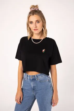 Mexikaner | Besticktes Bio Baumwoll Crop Top