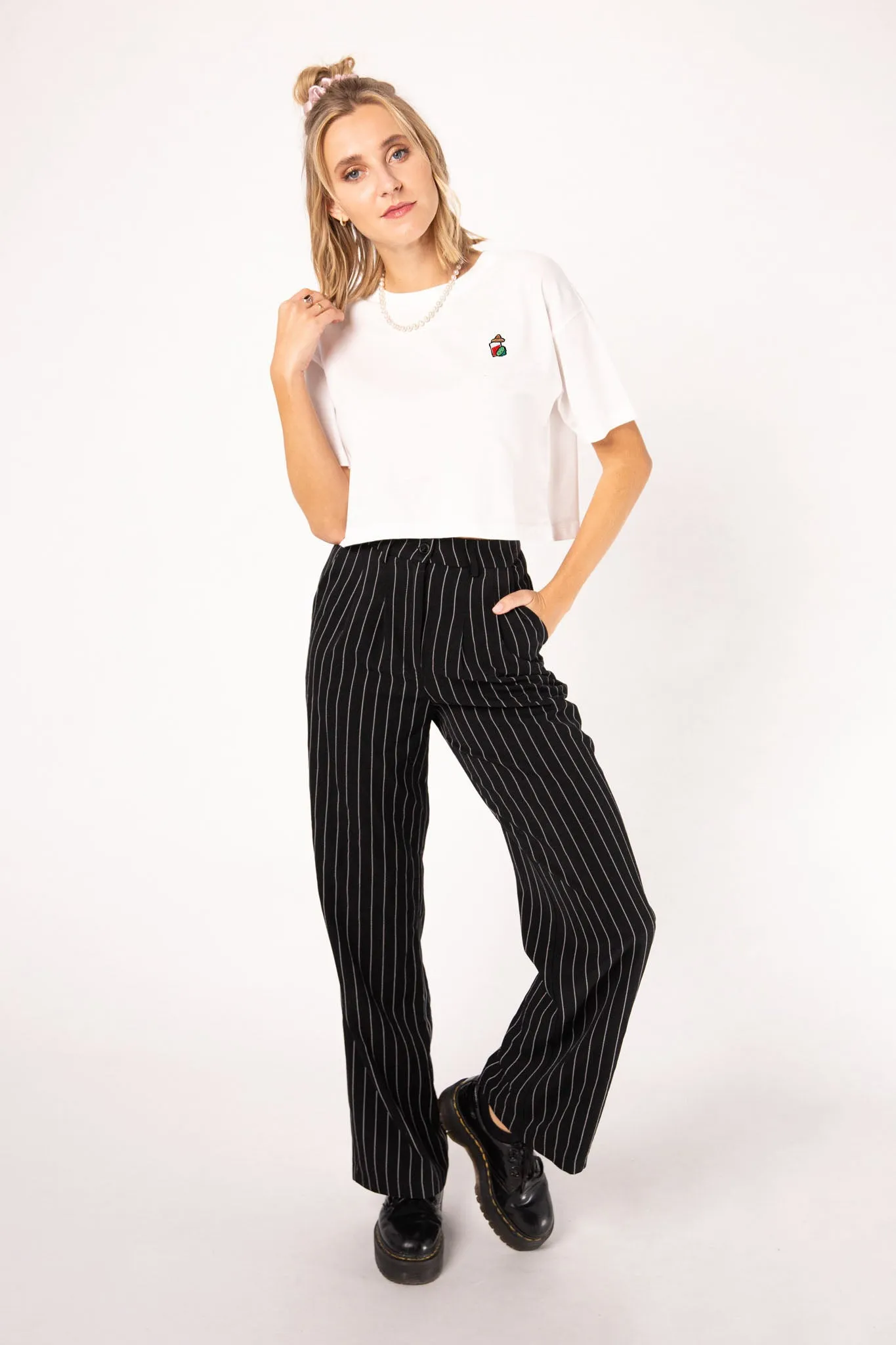 Mexikaner | Besticktes Bio Baumwoll Crop Top