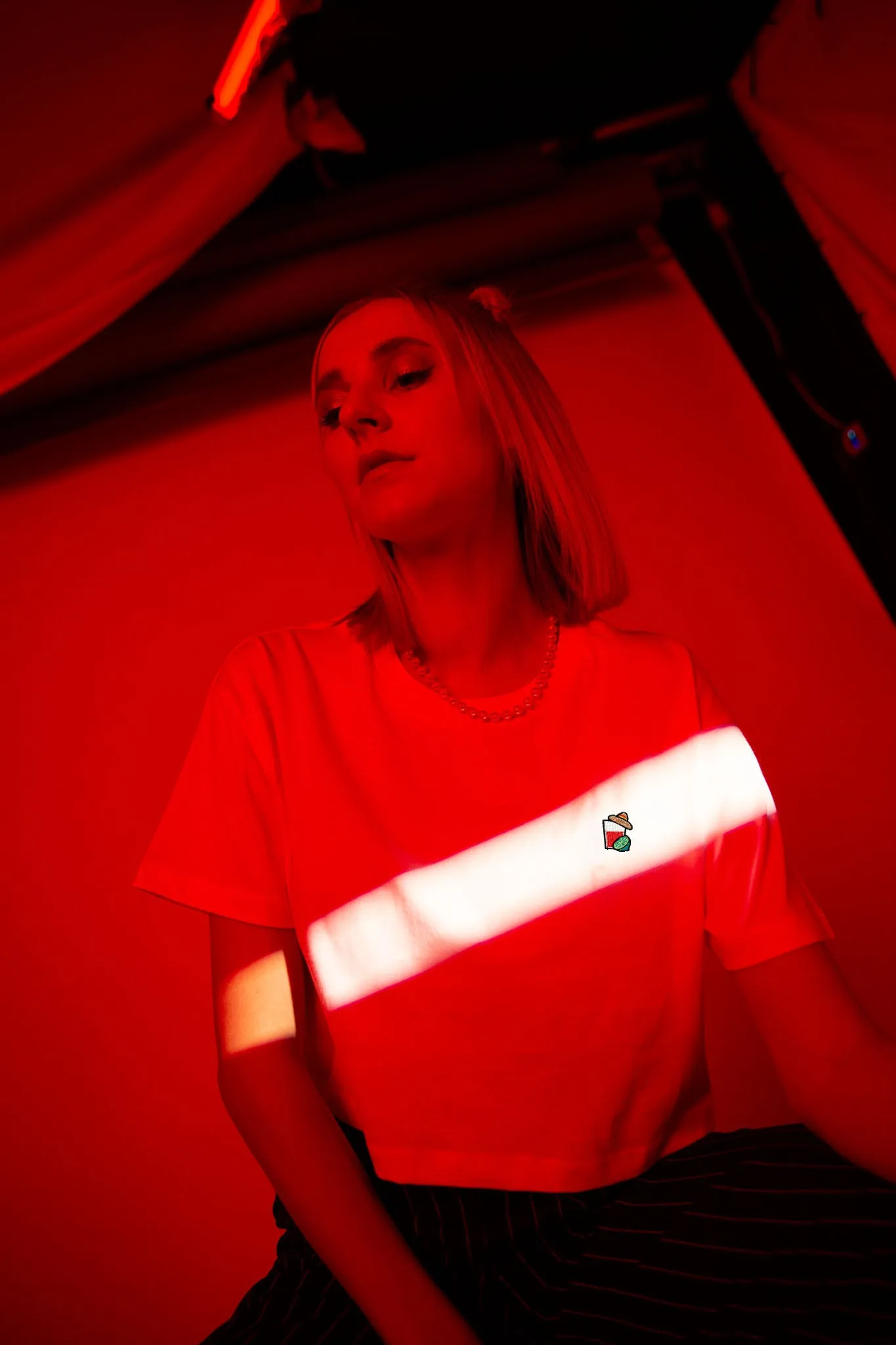 Mexikaner | Besticktes Bio Baumwoll Crop Top