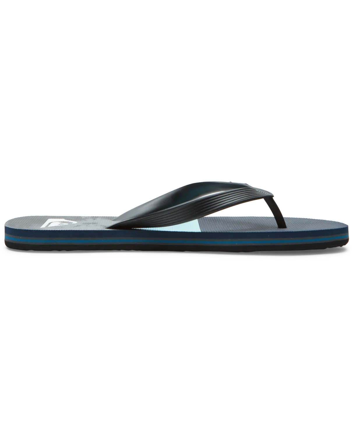 Molokai Panel Flip Flops in Blue & Grey