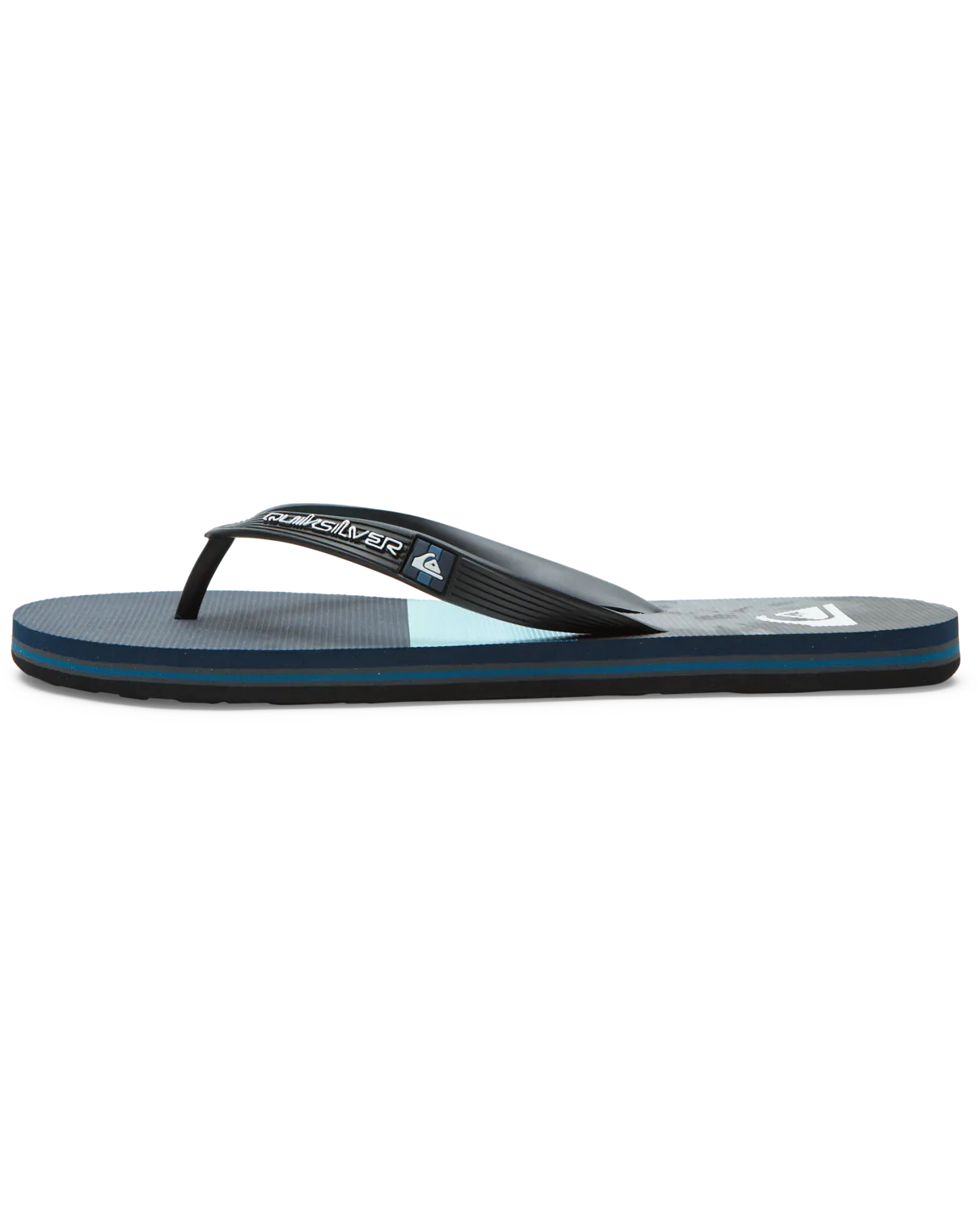 Molokai Panel Flip Flops in Blue & Grey
