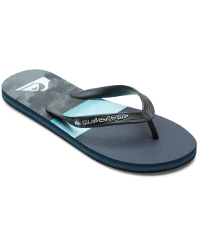 Molokai Panel Flip Flops in Blue & Grey